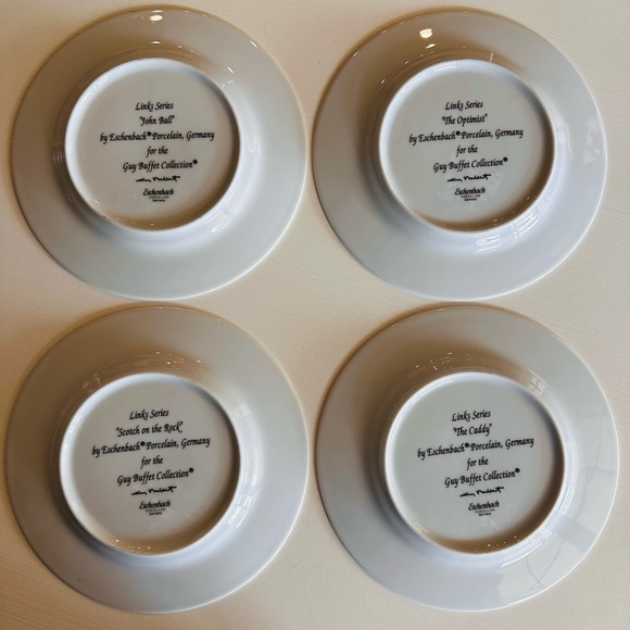 Vintage Golf Plates - Guy Buffet “Links Series”, set of 4 - Picture 10 of 10